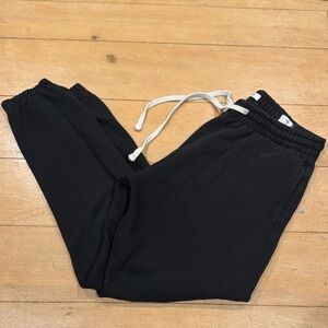 Pac Sun Black Jogger Pants with Drawstring Large